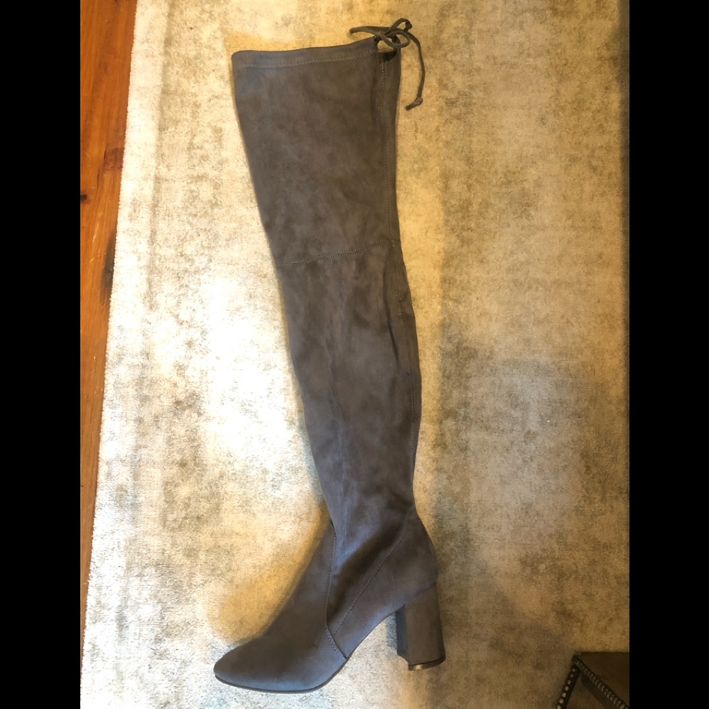TWO PAIRS - GREY and BLACK Over The Knee Boots